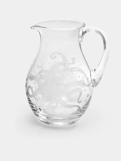 Artel Sea Life Hand-engraved Crystal Jug