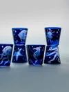 Artel Sea Life Hand-engraved Crystal Shot Glasses (set Of 6)