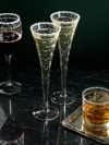 Artel Staro Hand-engraved Crystal Champagne Glasses (set Of 6)  Abask Gift Set
