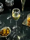 Artel Staro Hand-engraved Crystal White Wine Glasses (set Of 6)  Abask Gift Set