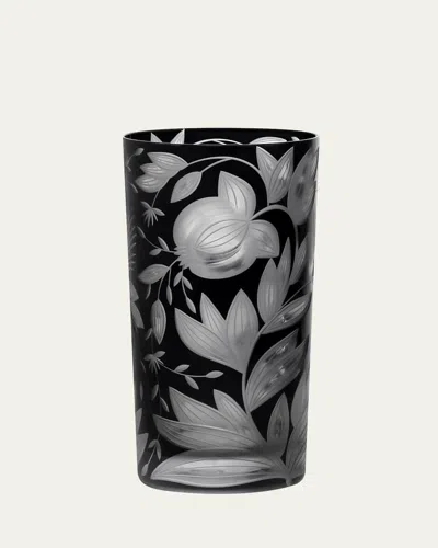 Artel Verdure Black Crystal Highball Glass, 18 Oz. In Bc Black