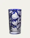 Artel Verdure Ink Blue Crystal Highball Glass, 17.5 Oz. In In Ink
