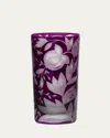 Artel Verdure Purple Crystal Highball Glass, 17.5 Oz. In Pu Purple