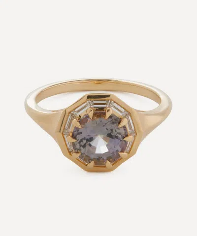 Artemer 18ct Gold One-of-a-kind Tanzanite And Trapeze Diamond Engagement Ring