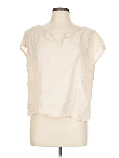 Pre-owned Artemesia Short Sleeve Blouse In White