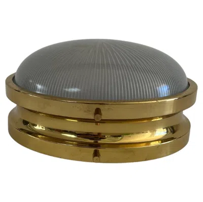 Pre-owned Artemide 1960s Sergio Mazza 'sigma' Wall Or Ceiling Light For  In Brown