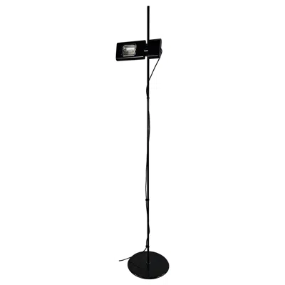 Pre-owned Artemide Aton Floor Lamp Designed By Ernesto Gismondi In 1980 For  In Black