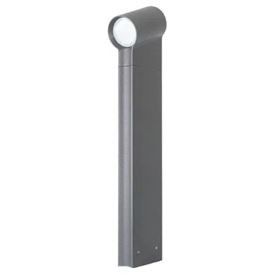 Pre-owned Artemide C. 2022 Arik Levy For  Oblique 75 Led Aluminum Floor Lamp In Anthracite In Transparent