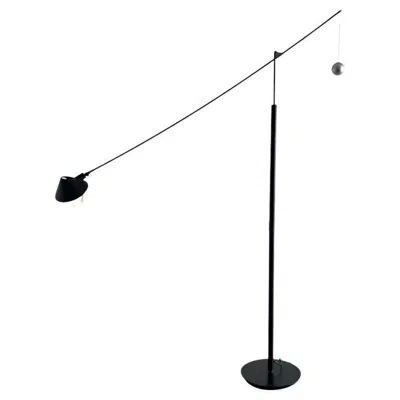 Pre-owned Artemide Carlo Forcolini Nestore Lettura Floor Lamp For  Milano In Black