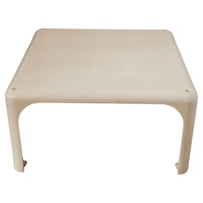 Pre-owned Artemide Demetrio 45 Coffee Table By Vico Magistretti, Italian Design, 1966 In Sand
