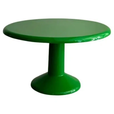 Pre-owned Artemide Early Fiberglass Tessera Dining Table By Vico Magistretti For , Italy In Green