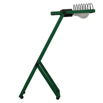 Pre-owned Artemide Ernesto Gismondi For  Italian Green "sintesi" Model Table Lamp 1970s