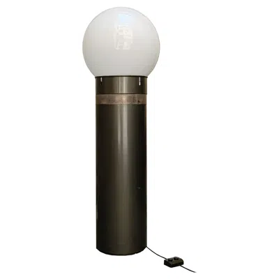 Pre-owned Artemide Gae Aulenti For  Floor Lamp "oracolo" Gray, Italy 1970s In Black