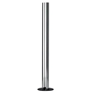Pre-owned Artemide Gianfranco Frattini 'megaron' Floor Lamp For  In Aluminum In Transparent