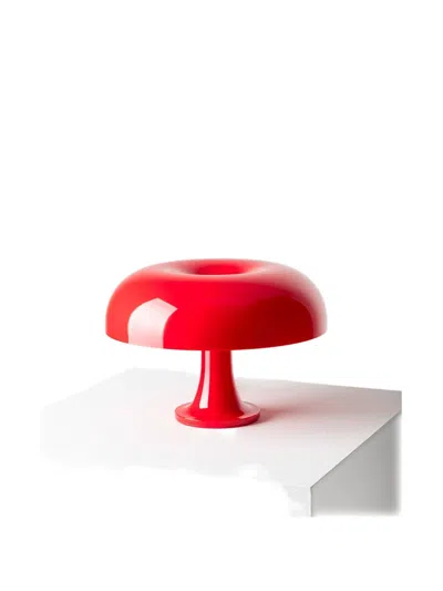 Artemide Glazed-finish Table Lamp In Red
