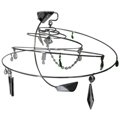 Pre-owned Artemide "ilione" Spiral Chandelier By Toni Cordero Di Montezemolo In Transparent