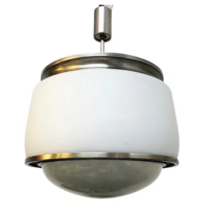 Pre-owned Artemide Italian Mid-century Modern Kappa Chandelier By Sergio Mazza For , 1960s In Transparent