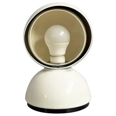 Pre-owned Artemide Italian Modern White Table Lamp Eclisse By Vico Magistretti For , 1970s