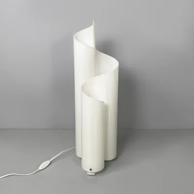 Pre-owned Artemide Italian Opaline Plexiglass Table Lamp Mezzachimera Magistretti  1970s In Transparent