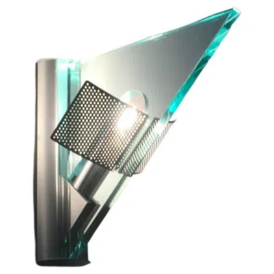 Pre-owned Artemide Italian Postmodern Icaro Sconce By Carlo Forcolini For , 1980s In Transparent