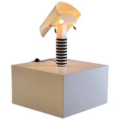 Pre-owned Artemide Mario Botta 'shogun' Table Lamp For , Italy, 1986 In Brown