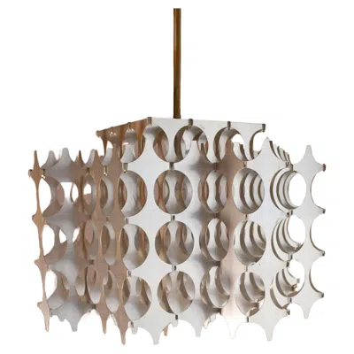 Pre-owned Artemide Mario Marenco Chandelier Chyntia 1970s In Transparent