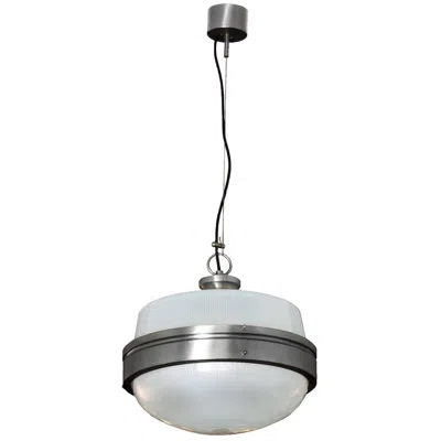 Pre-owned Artemide Mid-century Modern Lantern By Sergio Mazza For , Pressed Glass - Italy In Transparent