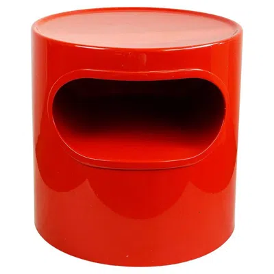 Pre-owned Artemide Midcentury Modern Red Plastic Table By Emma Gismondi For  Italy