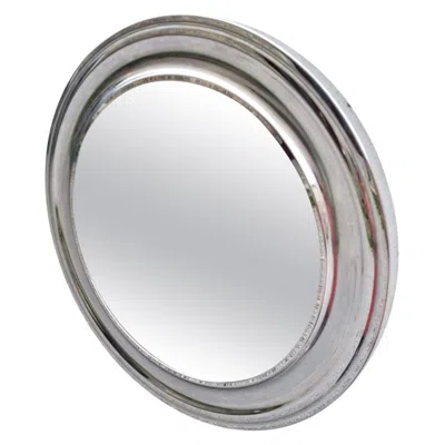Pre-owned Artemide Narciso Round Wall Mirror, Design By Sergio Mazza For , Italy 70s In Gray
