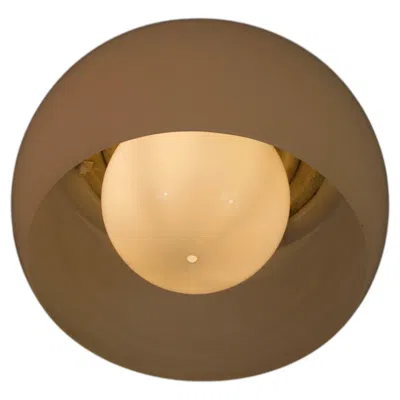 Pre-owned Artemide 'omega' Flush Mount By Vico Magistretti For , Italy, 1960 In Brown