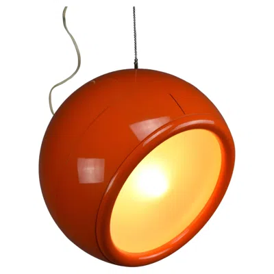 Pre-owned Artemide Orange Pallade Pendant Lamp By  1968