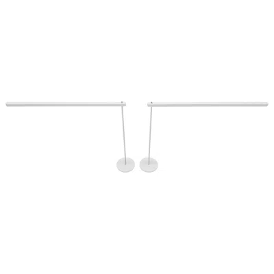 Pre-owned Artemide Pair Of Mid Century Italian Modern  Desk Lamps Adjustable Height In Transparent