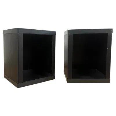 Pre-owned Artemide Pair Of Modular Storage Units By Rodolfo Bonetto For , Italy 1970s In Black