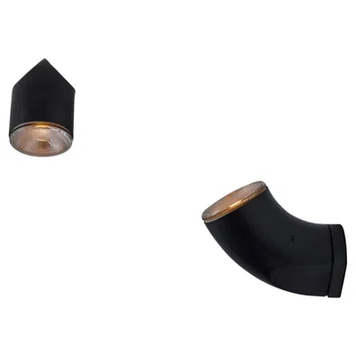 Pre-owned Artemide 'passo' Outdoor Wall Lights By  In Black