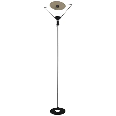 Pre-owned Artemide “polifemo” Floor Lamp Iron Metal, 1980, Italy In Black