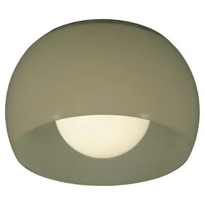 Pre-owned Artemide Rare 'omega' Flush Mount By Vico Magistretti For , Italy, 1960 In Transparent