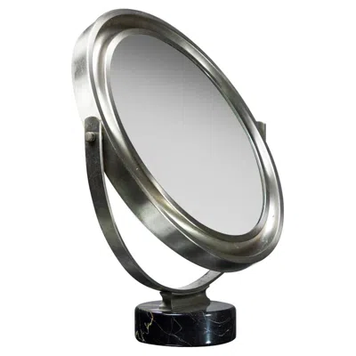 Pre-owned Artemide Segio Mazza, Table Mirror Mod. Narciso, Prod.  1970s In Gray