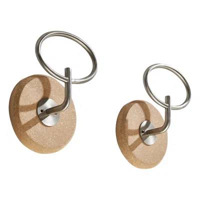 Pre-owned Artemide Sergio Mazza, Coat Hangers, Steel, Wood, Italy, 1960s In Brown