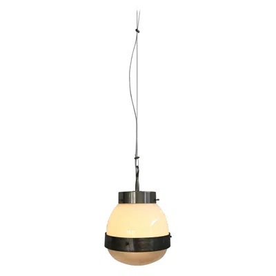 Pre-owned Artemide Sergio Mazza For  Italian Midcentury "delta" Pendant Lamp 1960s In Sand