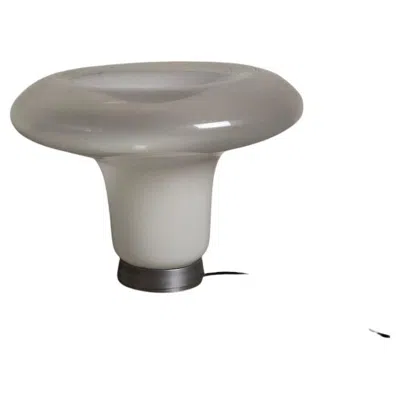 Pre-owned Artemide Table Lamp Lesbo In Blown Glass By Angelo Mangiarotti For  70s In Transparent