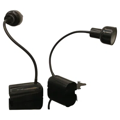 Pre-owned Artemide Table Lamp Sconces “tholos” 1970 Metal Italy In Black