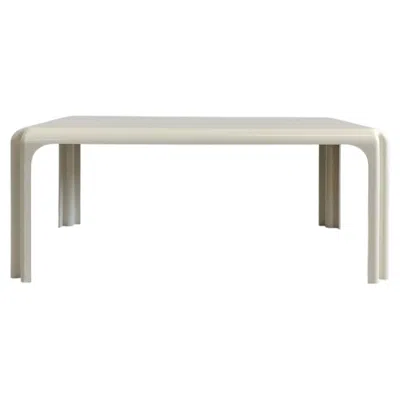 Pre-owned Artemide Vico Magistretti Arcadia White Rectangular Coffee Table By  1970s
