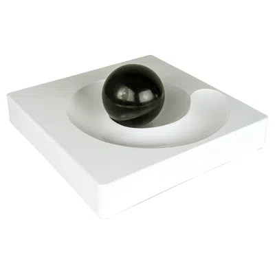 Pre-owned Artemide White Melamine Sculptural Spiros Ashtray By E. Peduzzi Riva For , 1968