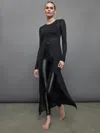 Artemis Diciero Alina Cashmere Shirt Dress In Black