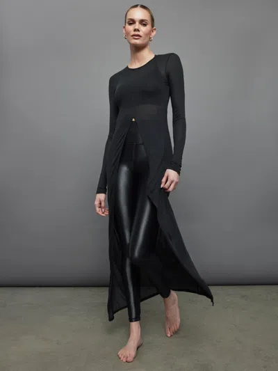 Artemis Diciero Alina Cashmere Shirt Dress In Black