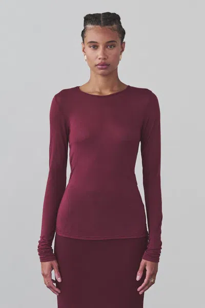 Artemis Diciero Dasha Longsleeve In Burgundy