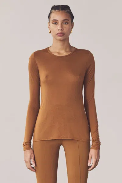 Artemis Diciero Dasha Longsleeve In Brown