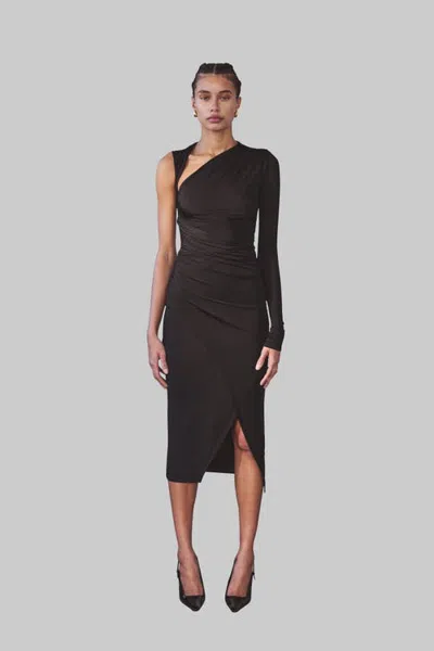 Artemis Diciero Mikaela Midi Dress In Black