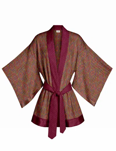 Artemis Muse Women's One Of A Kind Recycled Sari Kimono