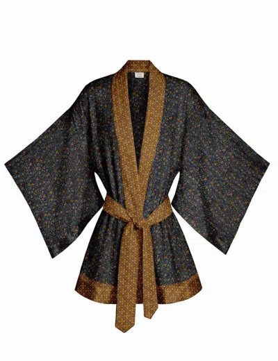 Artemis Muse Women's One Of A Kind Recyled Sari Kimono Twenty Two